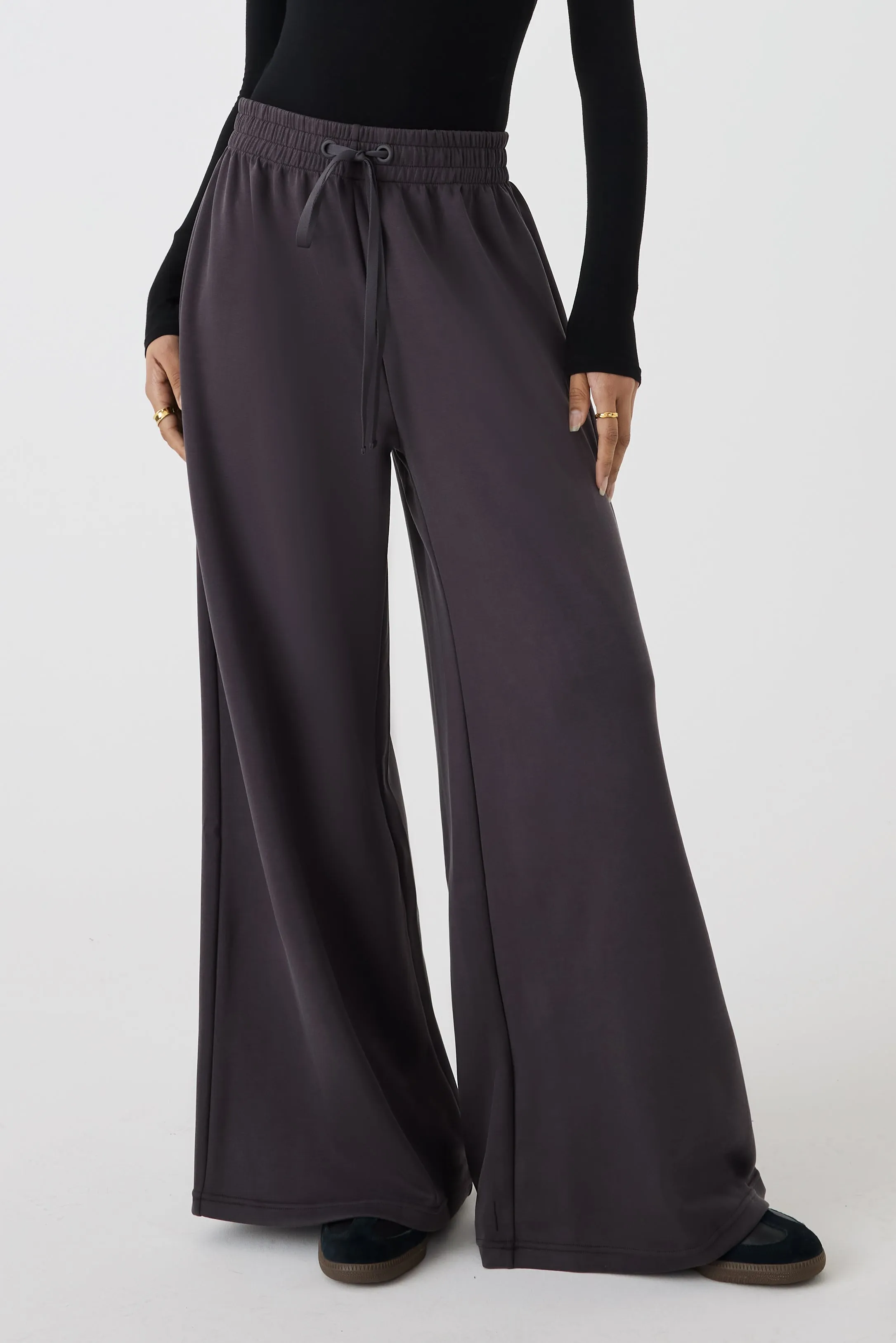 Wide Leg Track Bottom