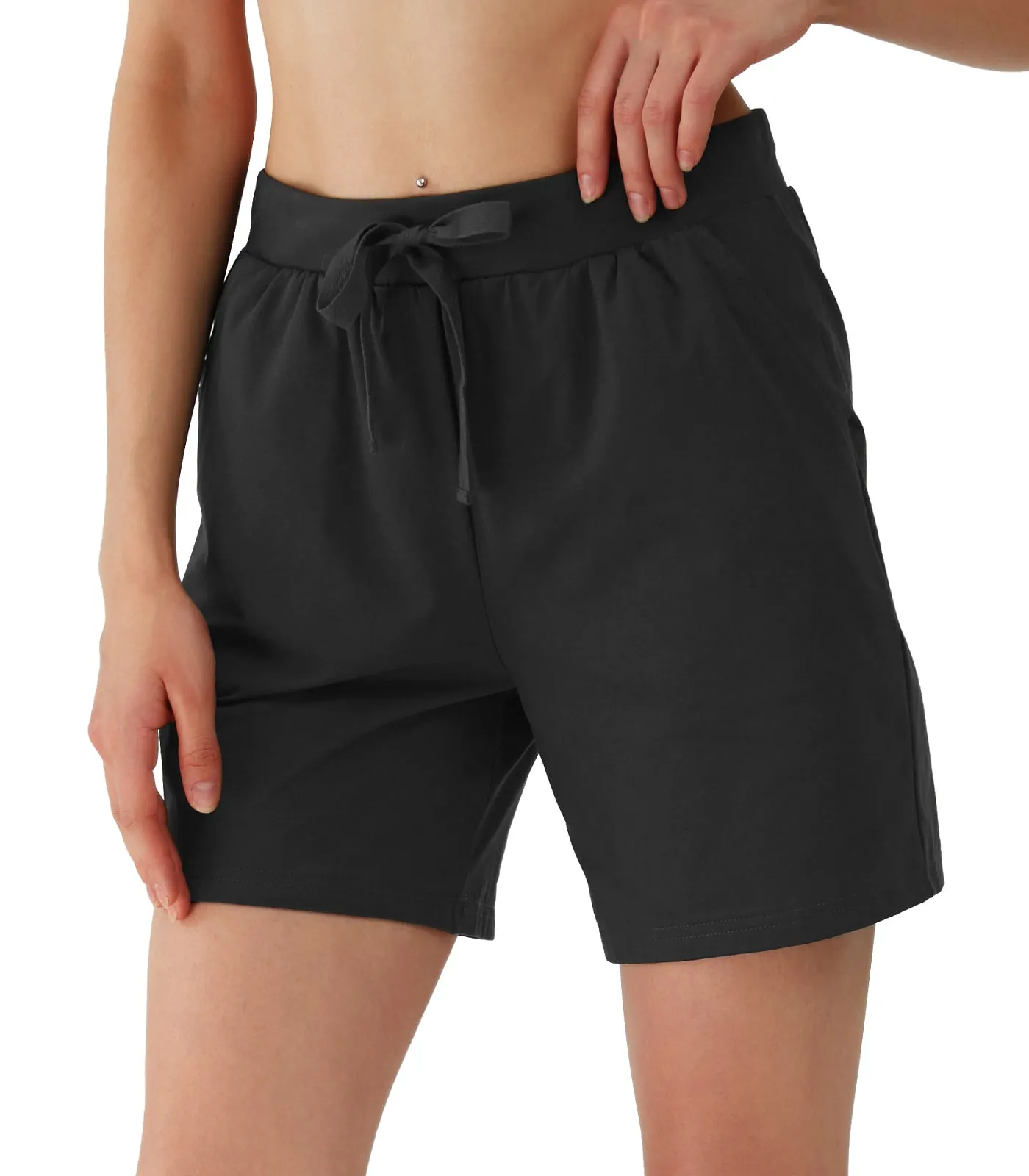 WiWi Women's Pajama Shorts Lightweight Soft Cotton Sleep Bottoms