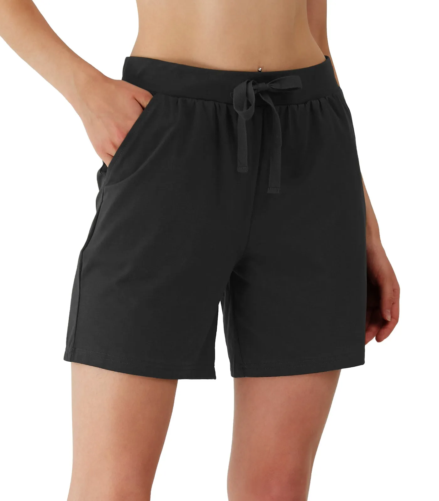 WiWi Women's Pajama Shorts Lightweight Soft Cotton Sleep Bottoms