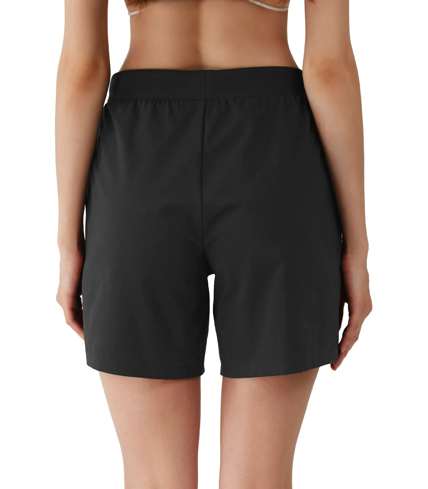 WiWi Women's Pajama Shorts Lightweight Soft Cotton Sleep Bottoms