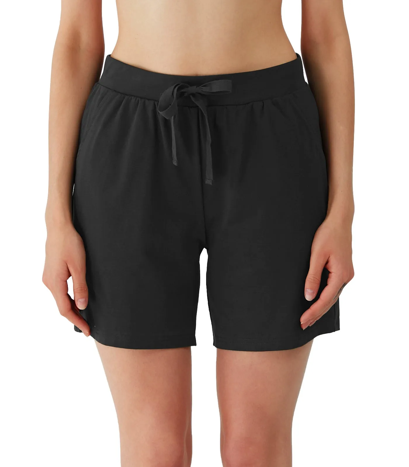 WiWi Women's Pajama Shorts Lightweight Soft Cotton Sleep Bottoms