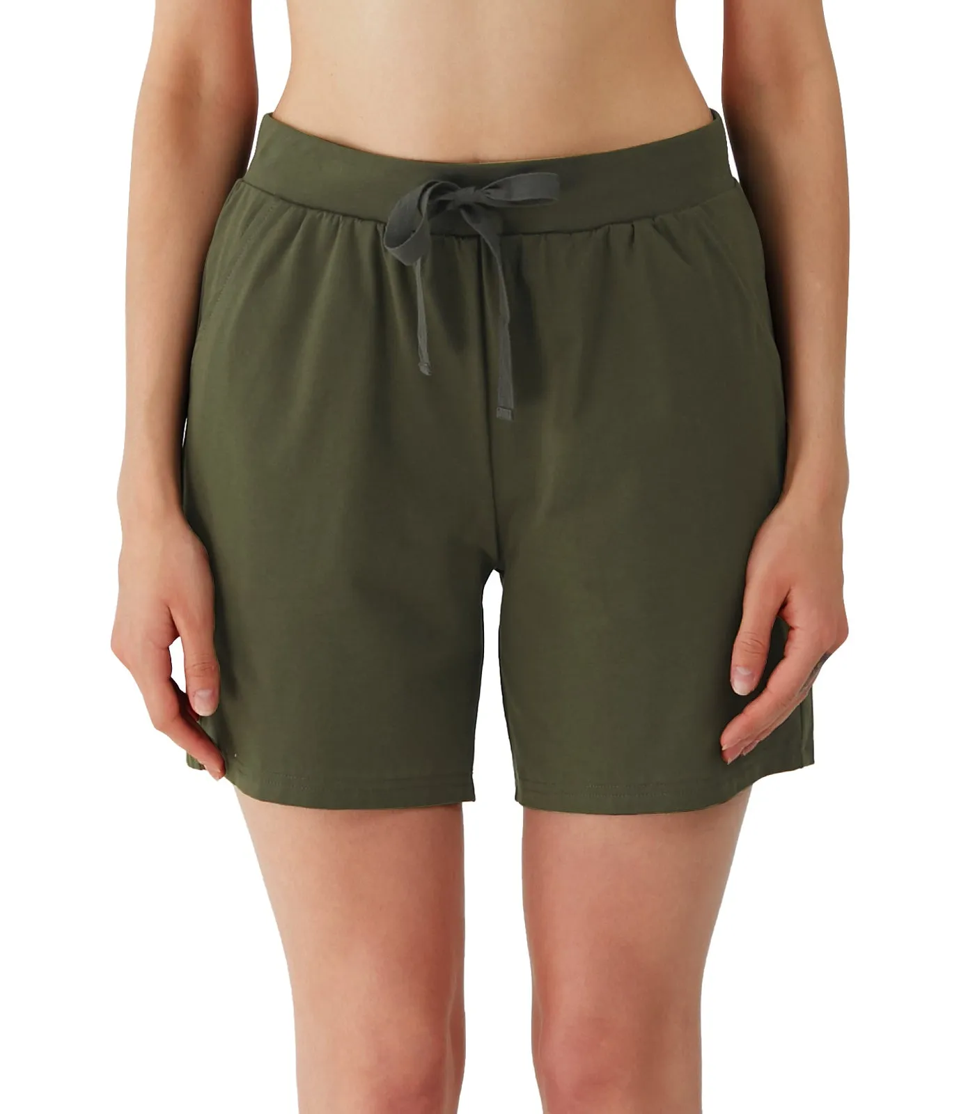 WiWi Women's Pajama Shorts Lightweight Soft Cotton Sleep Bottoms
