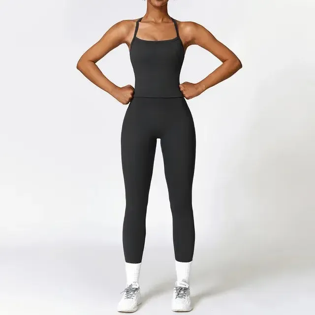 Women's 2 Piece Tight Quick-Drying Fitness Wear