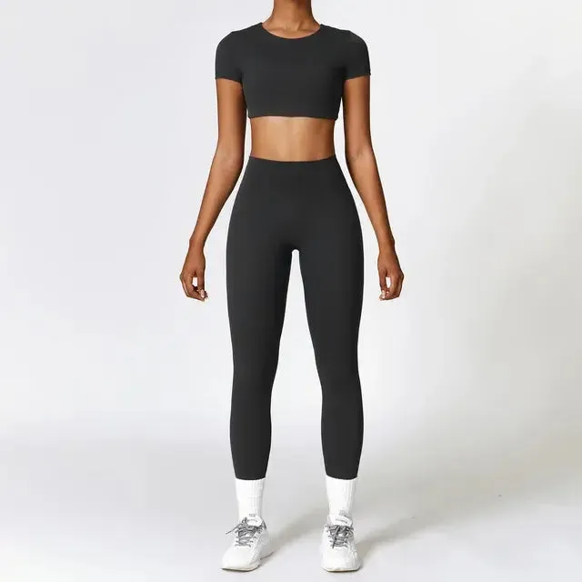Women's 2 Piece Tight Quick-Drying Fitness Wear