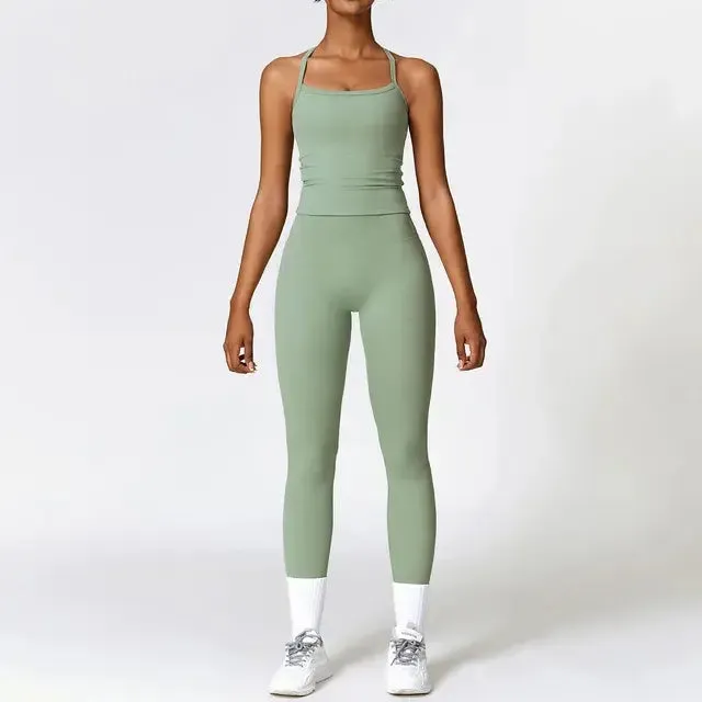 Women's 2 Piece Tight Quick-Drying Fitness Wear