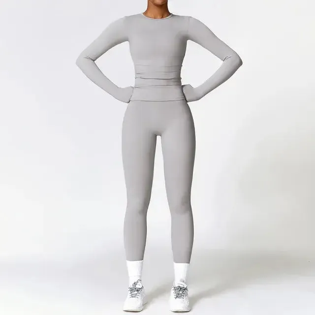 Women's 2 Piece Tight Quick-Drying Fitness Wear