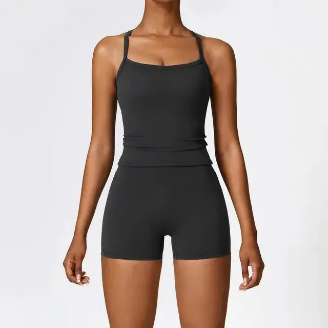 Women's 2 Piece Tight Quick-Drying Fitness Wear