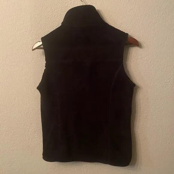 Women's Patagonia Black Fleece Full Zip Up Vest