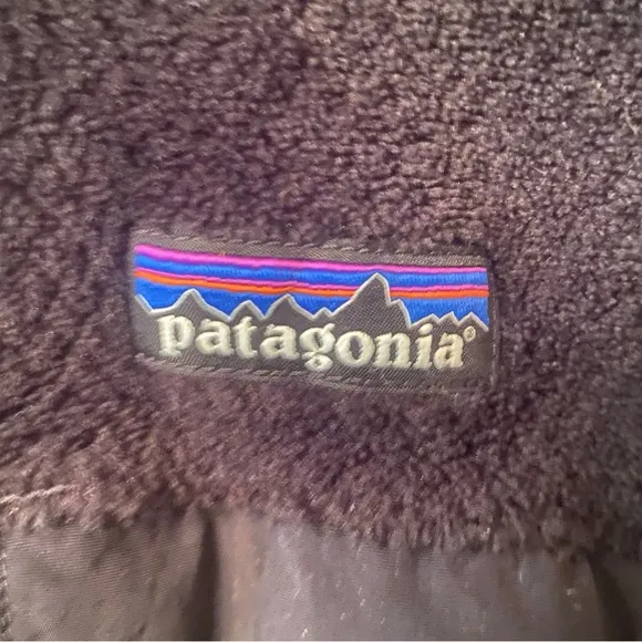 Women's Patagonia Black Fleece Full Zip Up Vest
