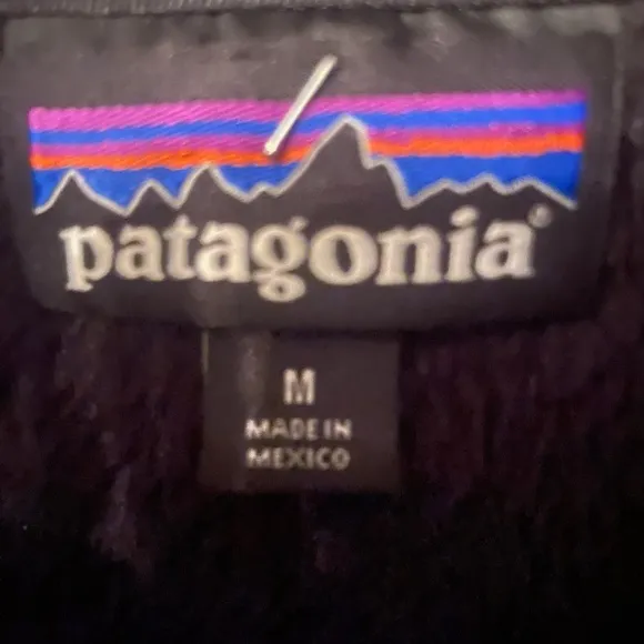 Women's Patagonia Black Fleece Full Zip Up Vest