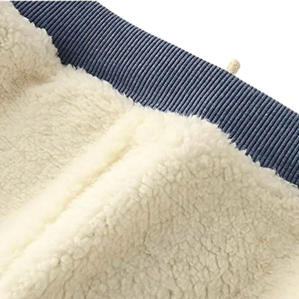 Women's Sherpa-Lined Joggers in Blue