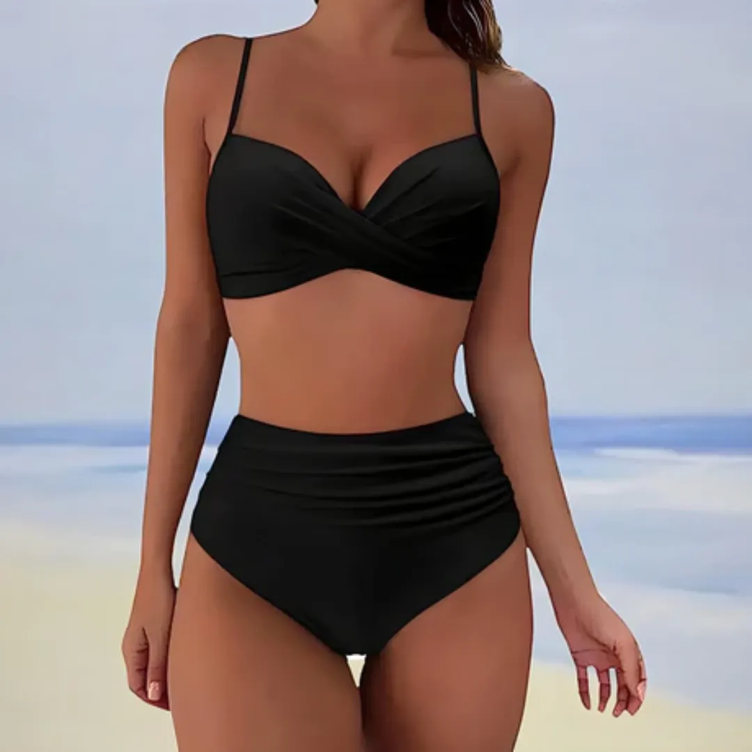 Women's Top And Bottom Bikini Set | High Waisted