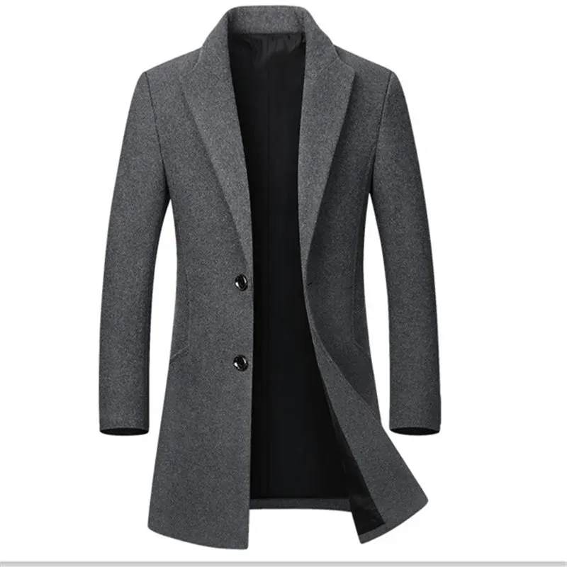 Wool Casual Trench Coat
