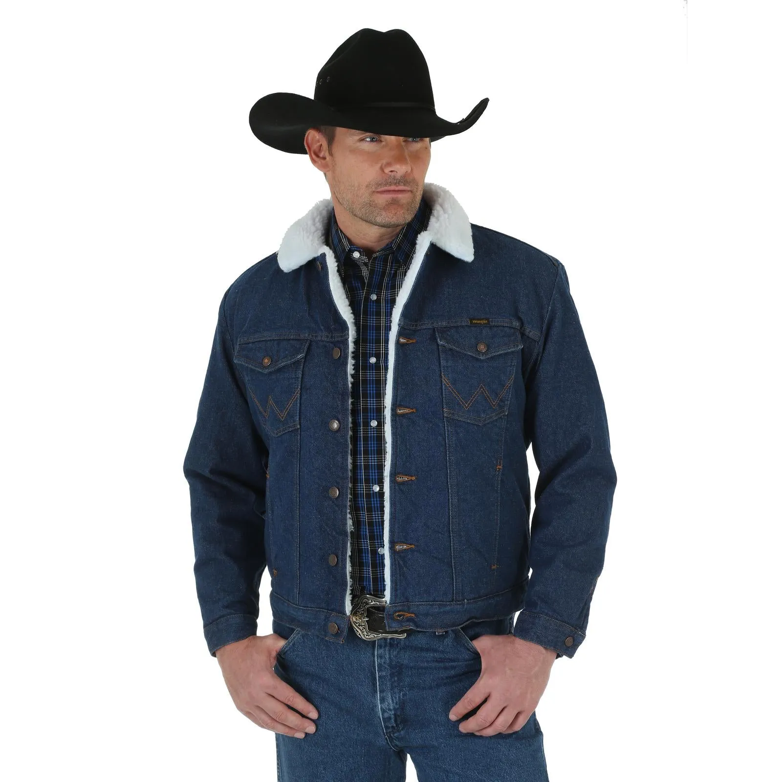 WRANGLER SHERPA LINED DENIM JACKET