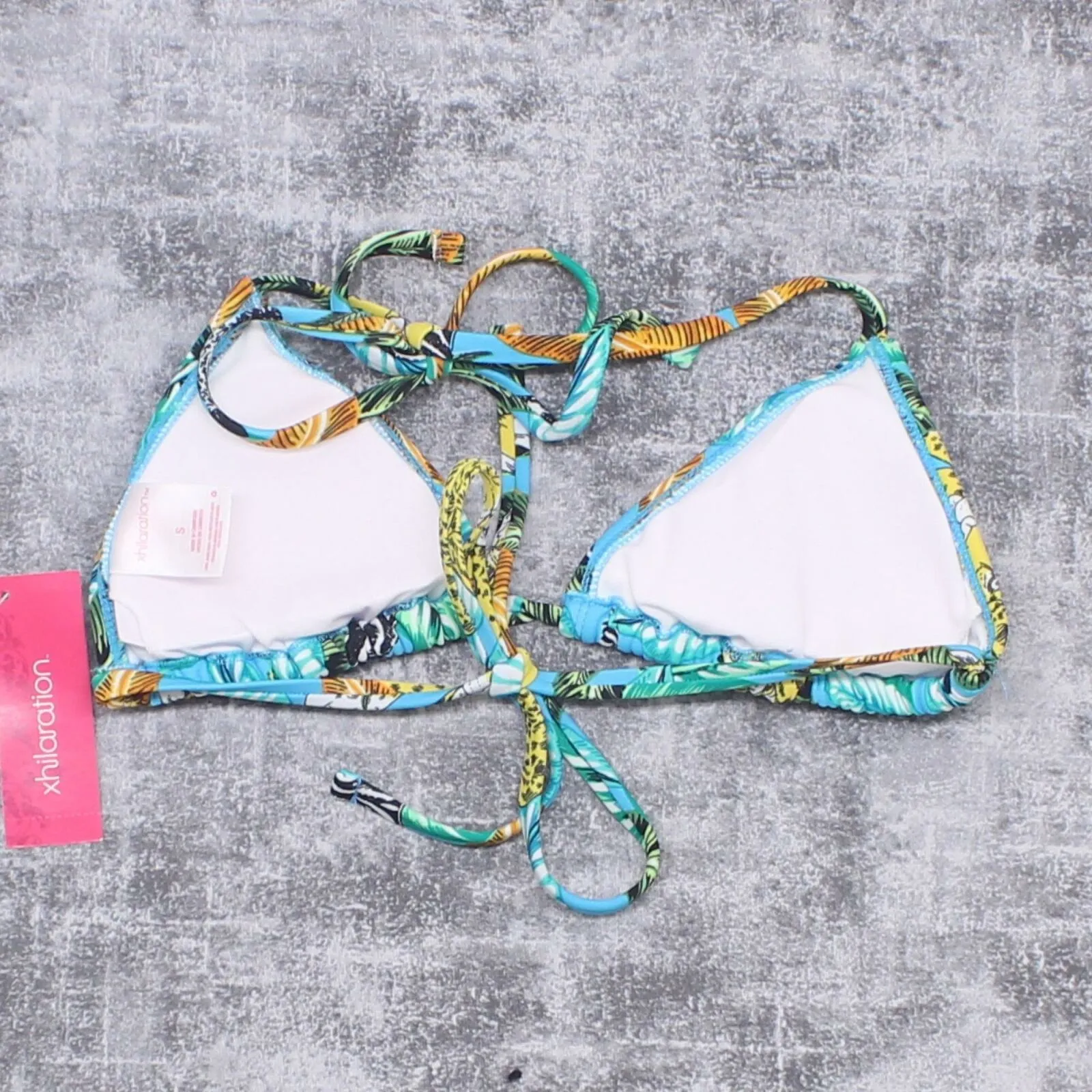 Xhilaration Women's Jungle Animals Triangle Bikini Top