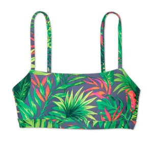 Xhilaration Women's Tropical Print Bralette Bikini Top