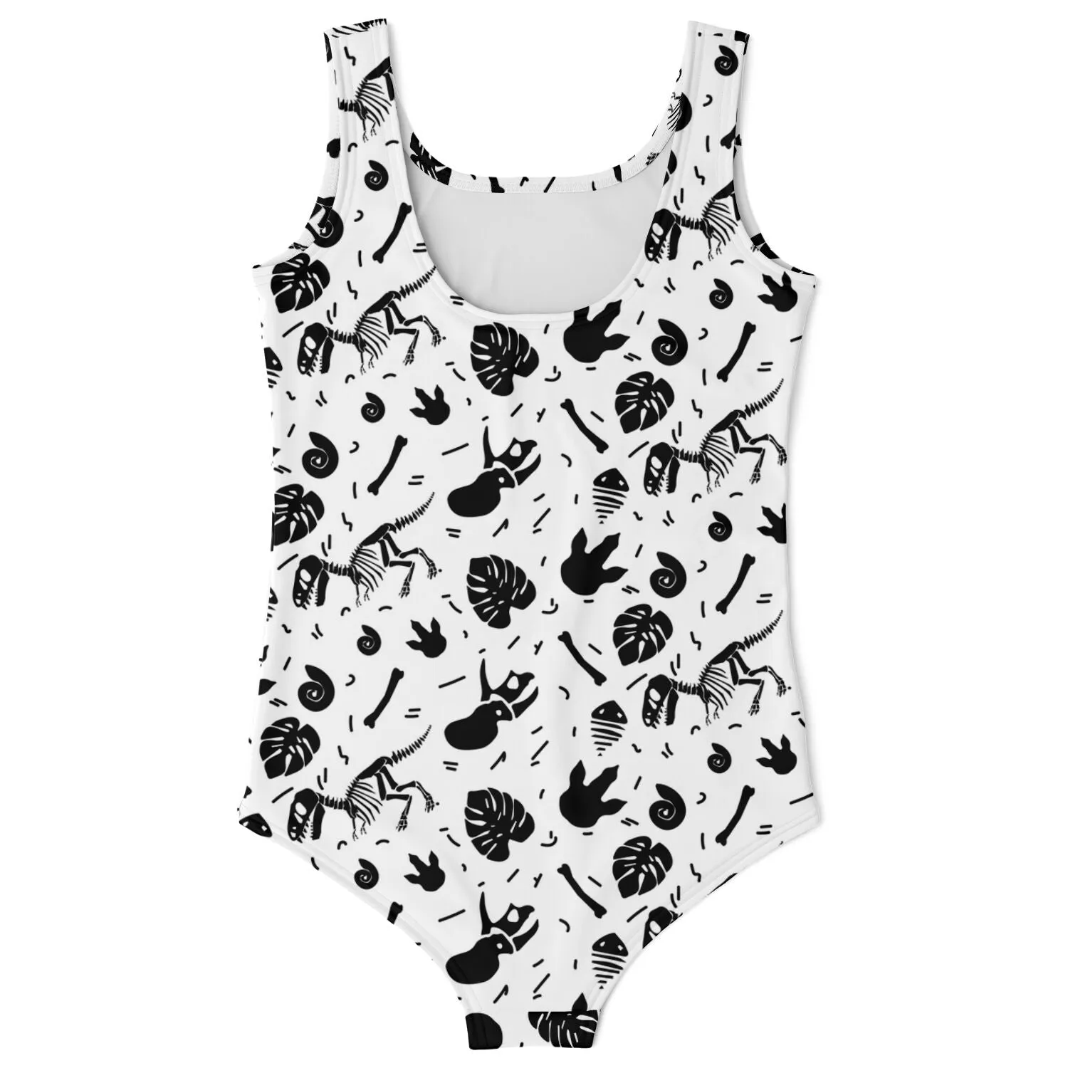 Youth One Piece Dinosaur Fossil Swimsuit - FREE SHIPPING