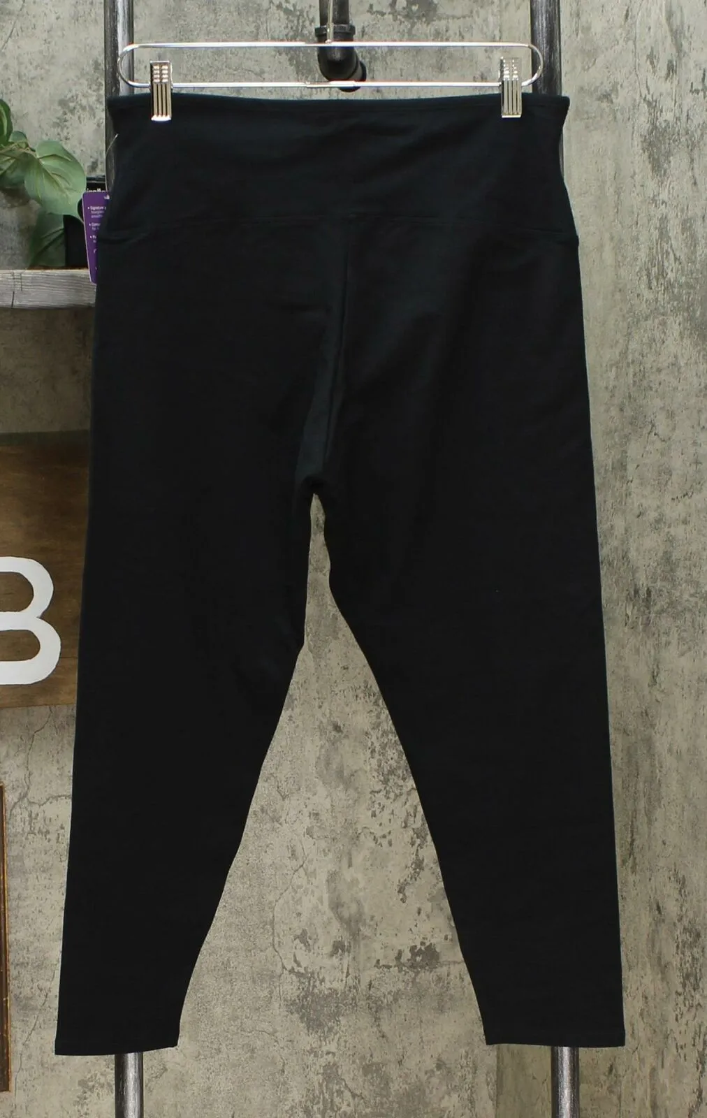 Yummie Women's Cotton Blend Stretch Skimmer Leggings Black XL