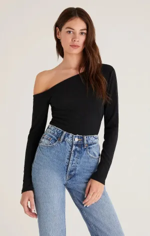Z Supply Jane Rib One Shoulder Top