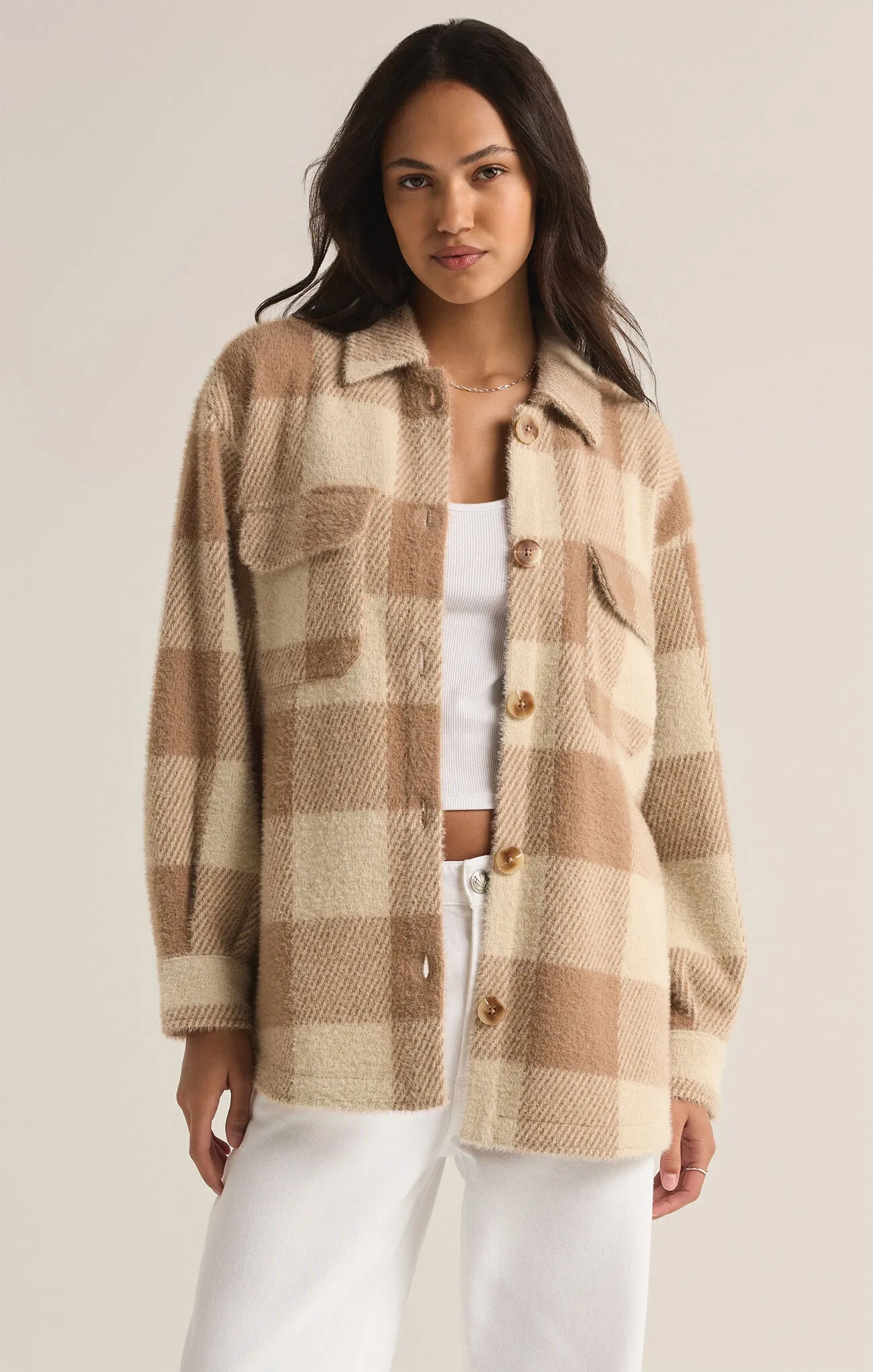 Z Supply Tucker Buffalo Check Jacket Campfire
