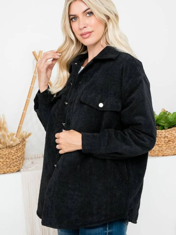 ZiA Apparel Padded Corduroy Jacket